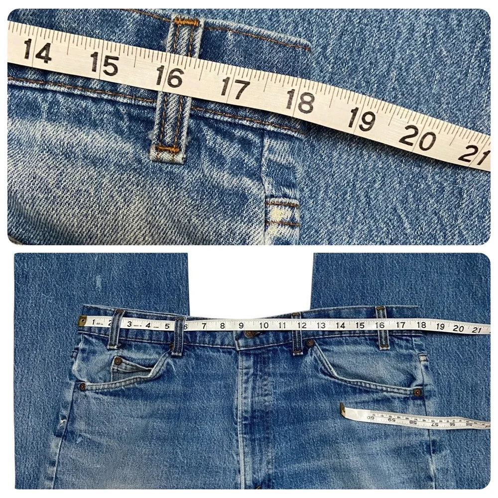 Vintage Orange Tab Levi’s 517 Jeans Men’s Size 38W Blue Jeans